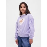 Mor Kadın / Kız Gap Kız Çocuk Relaxed Flippy-Sequin Grafikli Sweatshirt Model Kodu: ( 797763003MOR) - 8 - 9 Yaş