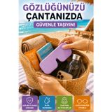 Mor Katlanabilir Silikon Gözlük Kılıfı Suya Dayanıklı Esnek Koruyucu Güneş Ve Numaralı Gözlük Kılıfı