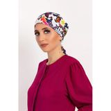 Mor Kelebek Desenli Tesettür Doktor Hemşire Hastane Aşçı Cerrahi Bone
