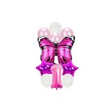 Mor Kelebek Folyolu Yaş Balon Set, 1