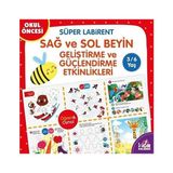 Mor Kelebek Sağ ve Sol Beyin Geliştirme ve Güçlendirme Etkinlikleri - Süper Labirent: 3 - 6 Yaş + 7 Kitap Set