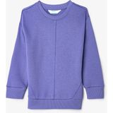 Mor Kız Çocuk Bisiklet Yaka Dikiş Detaylı Oversize Sweatshirt - 9 - 10 Yaş