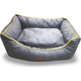 Mor Lama Iç Mekan Fitilli Sofa Yatak - Gri