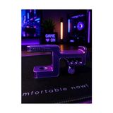 Mor-Mavi Premium Kulaklık Standı | 3D Premium Tasarım | Gamer Masa Kenarı Aksesuarı | Nebula Edition - Option-1 - 00-Siyah - Beyaz