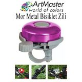 Mor Metal Bisiklet Zili 1 Adet Scooter Zili Denge Zili Alümünyum Bisiklet Zili Bisiklet Süsü Korna Aksesuar