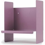 Mor Metal Duvar Rafı - Masa Üstü Kitaplık ve Çok Amaçlı Ofis Düzenleyici 21X30 cm - Çok Renkli