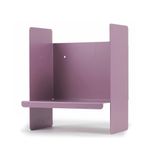 Mor Metal Duvar Rafı - Masa Üstü Kitaplık Ve Çok Amaçlı Ofis Düzenleyici 21X30 Cm