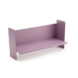 Mor Metal Duvar Rafı - Masa Üstü Kitaplık Ve Çok Amaçlı Ofis Düzenleyici 21X50 Cm