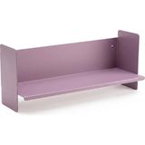 Mor Metal Duvar Rafı - Masa Üstü Kitaplık ve Çok Amaçlı Ofis Düzenleyici 21X70 cm - Genel - Çok Renkli