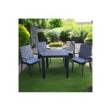 Mor Minder Sandalye Minderi Yıkanabilir Fermuarlı lastikli 6'lı SİYAH- GRİ 4 Cm Sünger ALT 42X42 SIRT 42X42