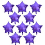 Mor Mini Shape Yıldız Folyo Balon 6 Adet