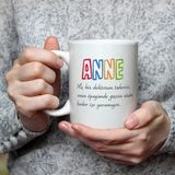 Mor Mürekkep Anne Hiç Bir Doktorun Tedavisi Baskılı Beyaz Kupa - Açık Gri - Beyaz - 200 ml