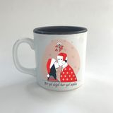 Mor Mürekkep Bir Yıl Değil Her Yıl Aşkla Baskılı Siyah Multi Yılbaşı Kupası - Açık Gri - Beyaz - 200 ml