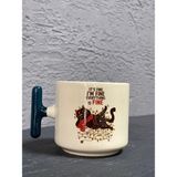 Mor Mürekkep It`s Fine, I`am Fine, Everything Yeşil Kulplu T Yılbaşı Hediyesi Bardak Kupa Fincan Mug - 28 Adet
