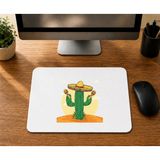 Mor Mürekkep Marakas Kaktüs Tasarım - Baskılı Mouse Pad - Çok Renkli