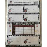 Mor Okul Etiketi Ders Programlı Bjk 20 Li 02303 - Standart - Karışık-Çok Renkli