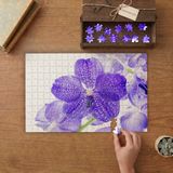 Mor Orkide Çiçeği Tasarımı 240 Parça Ahşap Puzzle Ahşap Kutuda MP06274