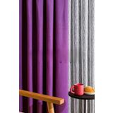 Mor Orta Pileli 1X2,5 Fon Perde 9203 lntor, 60 x 260