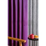 Mor Orta Pileli 1X2,5 Fon Perde 9203 lntor, 90 x 270
