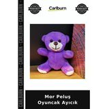Mor Peluş Oyuncak Ayıcık Mutluluk Hediyesi Yumuşak Ayı Bebek Odası