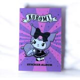 Mor-Pembe Kuromi Sticker Albümü → Kuromi Gotik Sticker Defteri - Mor ve Pembe Çizgi Karakter Koleksiyonu