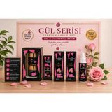 Mor & Pembe Mor&pembe Gül Serisi Premium Bakım Seti, Anti-Aging Serum, Saç Kök ve Onarım Serumu, Yüz Peeling, Krem