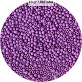 Mor Renk 4 Mm Yaklaşık 660 Adet / 60 Gram Cam Boncuk Oya Yazma Bileklik Ve Kolye