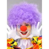 Mor Renk Kıvırcık Afro Bonus Peruk Takma Saç Ve Kırmızı Burun Seti Mirsm0010k-Smrbonus-Burun-6