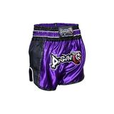 Mor Retro Muay Thai Şortu, Rahat ve Şık Spor Kıyafeti Seçeneği