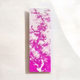 Mor Sakura Desenli Sert Kitap Ayracı – 5X15 cm - Beyaz - Mor