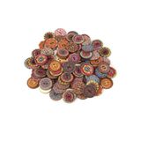 Mor Salkım Home Retro Dügme 2,0 Cm 10 Adet (2,0 Cm 10 Adet)
