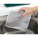 Mor Salkım Home Tencere Tava Ovma Çizmez Sihirli Bez 20Cm*20 Cm (1 Adet)