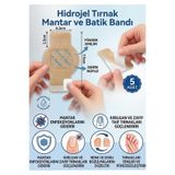 MOR SALKIM HOME Tırnak Mantarı Bandı, Hidrojel Tırnak Bakımı bandı 7 Adet