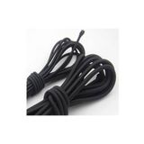 Mor Salkım Home Yuvarlak Lastik Ip 2,5 Mm Kalınlık Sert Dayanıklı 1/18 Kat Siyah 10 Mt