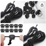 Mor Salkım Home Yuvarlak Lastik Ip 2,5 Mm Lastik 15 Metre +20 Adet Kordon Ip Stoperi