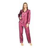 Mor Saten Pijama Takımı