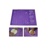 Mor Silikon Hamur Açma Matı 45x60 Cm
