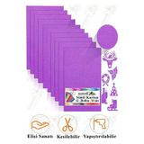 Mor Simli Karton A3 30x40 cm 10 lu 1 Paket Simli Fon Kartonu Parıltılı Kağıt Anasınıfı Kreş Etkinlik Proje