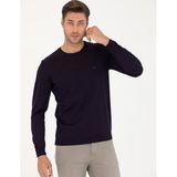 Mor Slim Fit Bisiklet Yaka Yün Karışımlı Basic Triko Kazak 50270054 VR038
