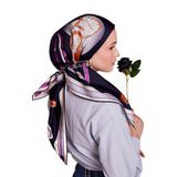 Mor Twill İpek Eşarp Lunera Koleksiyonu