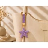 Mor Yıldız Taşlı Luxury Çanta Charmı – Mor Kristal Bag Charm