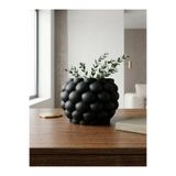 mora store Bubble Dekoratif Siyah Saksı Büyük Boy 17x12 cm - İskandinav Modern Bohem Tasarım
