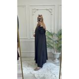 Morana tasarım 130 cm tunik pamtolon tesettür takım - geniş kalıp - ayrobin krep kumaş