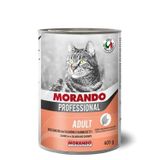 Morando MİGLİOR GATTE PROFESYONEL YETİŞKİN KEDİ MAMASI KONSERVE KARİDESLİ & SOMONLU 405 G