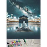 Moranka Sayılarla Boyama Tuval Seti Fırça Boya Dahil (Çıtalı) 40X50 cm - Kabe - 40 Cm X 50Cm