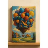 Moranka Sayılarla Boyama Tuval Seti Fırça Boya Dahil (Çıtalı) 40X50 cm - Masal Evi