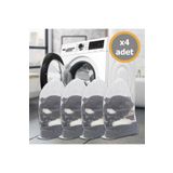 MorBebe 4 Adet Lüx Çamaşır Yıkama Filesi Ipli 35x45 Cm (büyük Boy)