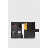 MORCA Hakiki Deri Macbook Air Pro 13-14 İnç Organizer Evrak & Laptop & Tablet Çantası, Asfalt, Tek Ebat