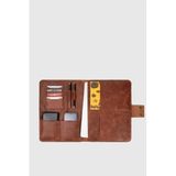 MORCA Hakiki Deri Macbook Air Pro 13-14 İnç Organizer Evrak & Laptop & Tablet Çantası, Taba, Tek Ebat