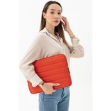 Morca Macbook Kılıf Notebook Çanta Tablet Laptop Kılıfı 13"-13,3" Çizgili Su Geçirmez Kumaş Turuncu - 34*25*2cm